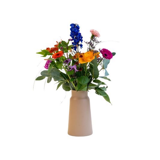 Bouquet Colourful X Vase Sandy