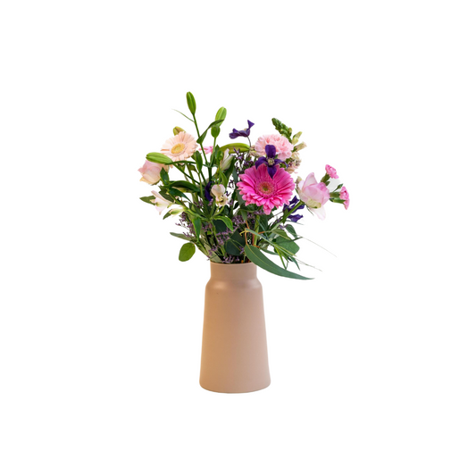Bouquet Pink Cloud X Vase Sandy
