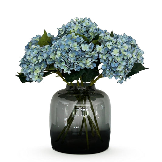 Kunstbloemen Solo - x 8 - 52 cm - Hydrangea Flower - Blue - Gadthat.nl